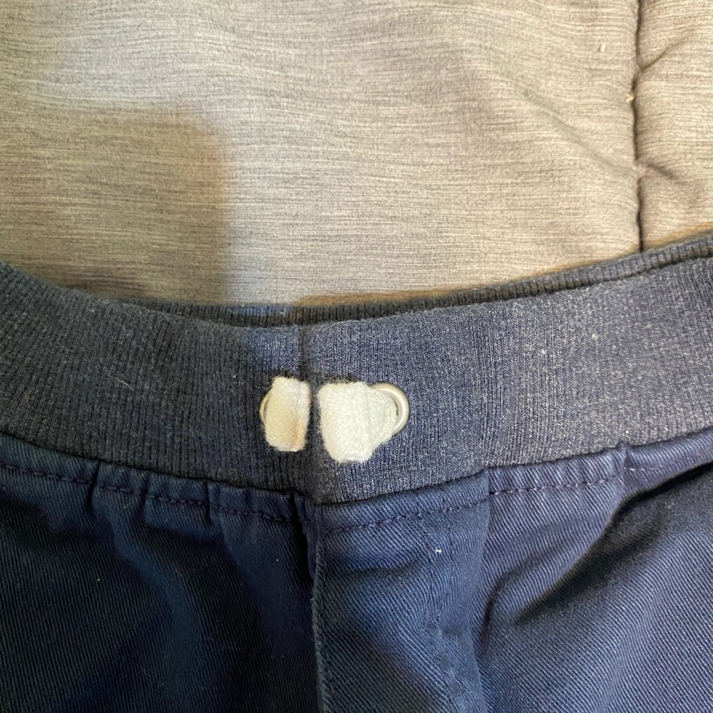 Boys Pull On Navy Cotton Cargo Shorts - Picture 3 of 6